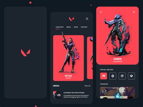 Valorant App Design - Guide by Rizal Ahmad ︎ on Dribbble