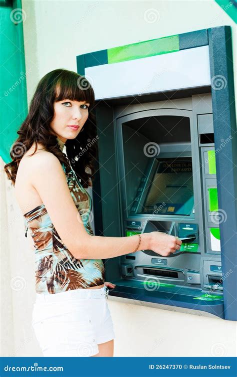 Cash withdrawal stock photo. Image of hand, removal, security - 26247370