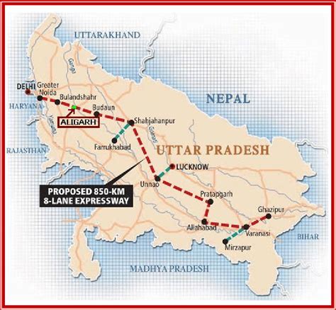 Route map of Ganga expressway. | Download Scientific Diagram