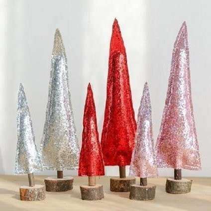 Small Christmas Wooden Tree in Various Colors (18.5*4cm) - Greece, New ...