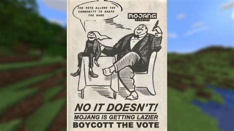 Minecraft players create anti-Mojang propaganda to end “lazy” mob vote - Dexerto