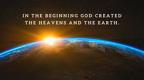 In The Beginning God Created The Heavens And The Earth HD Jesus ...