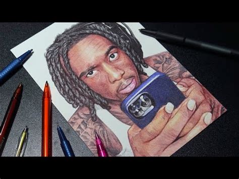 Kai Cenat Drawing | 100K Subs On Twitch [Ballpoint Pen] DeMoose Art ...