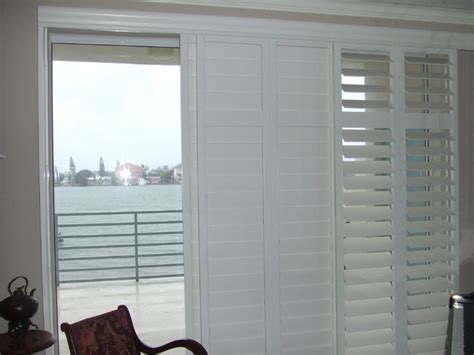 Plantation Shutters for Sliding Glass Door - Traditional - houston - by Rockwood Shutters ...