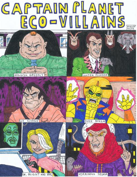 Captain Planet Eco-Villains by Vultureclaw on DeviantArt