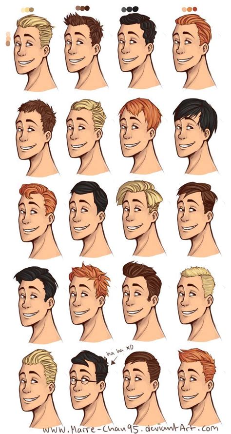 --+20 diffrent haircuts+-- by Marre-Chan95 on deviantART | Cabelo de desenho animado, Referência ...