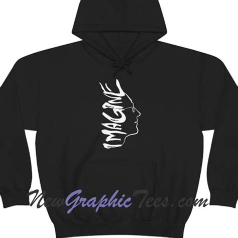 John Lennon Imagine Hoodie - newgraphictees.com John Lennon Imagine Hoodie