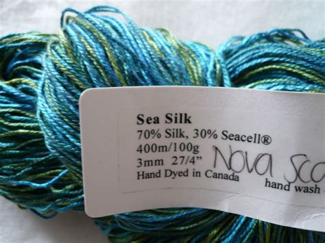 Violet White: Silk and Sea Cell Yarn