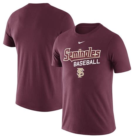 Nike Florida State Seminoles Garnet Baseball Script Logo T-Shirt