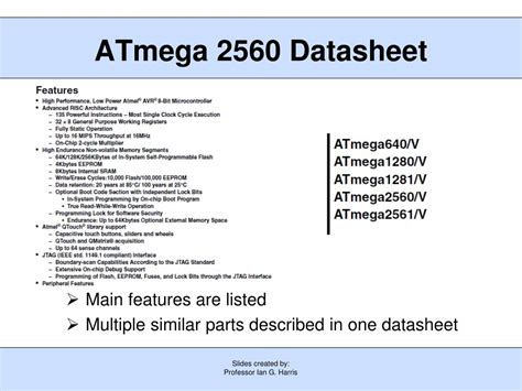 PPT - ATmega 2560 Datasheet PowerPoint Presentation, free download - ID:2976513