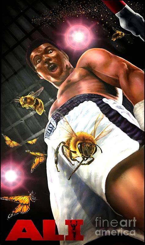 Float Like A Butterfly Sting Like A Bee Painting by Raoul Alburg