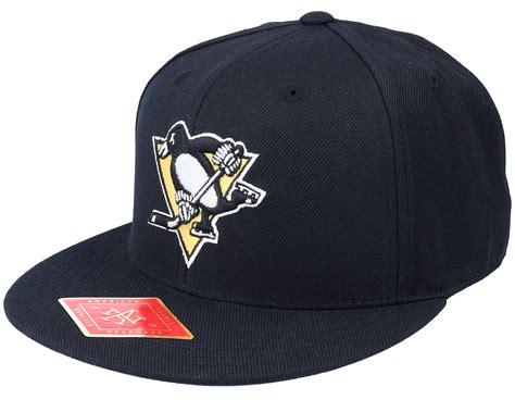 Pittsburgh Penguins Deep Dish Black Fitted - American Needle cap ...