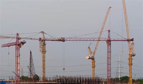 Construction cranes in Bangkok, Thailand 1996173 Stock Photo at Vecteezy