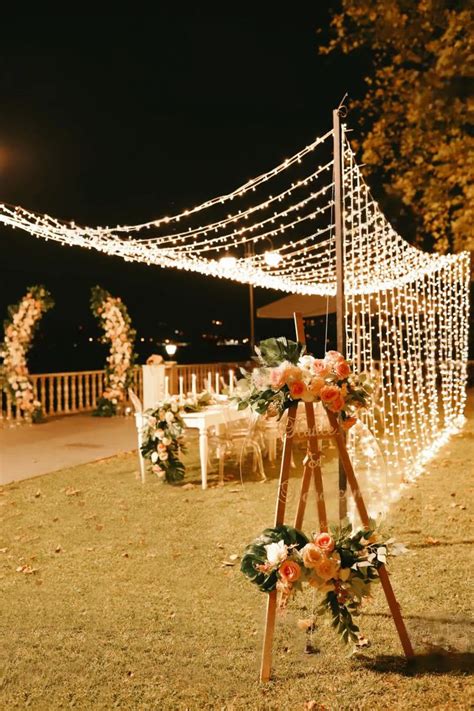 11 Breathtaking Outdoor Wedding Lights Ideas | Outdoor wedding lighting, Wedding lights, Outdoor ...