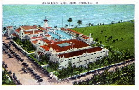 "Miami Beach Casino, Miami Beach, Fla." | Miami beach florida, Miami beach, Roman pool