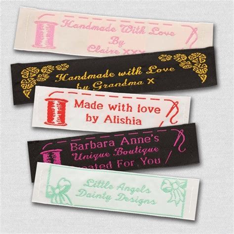 50 Personalized Sewing Labels 1 Wide 100% Woven