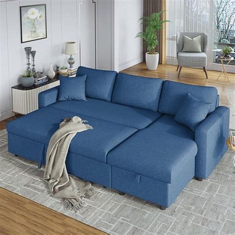 L Shape Sofa Set With Storage | Baci Living Room