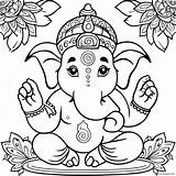 Ganesha Coloring Page 49403 39074 sketch template
