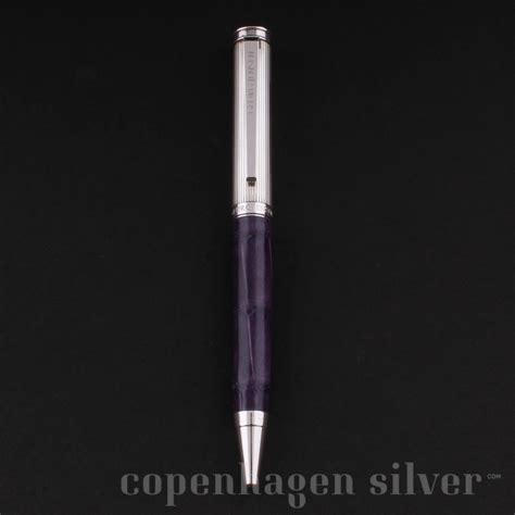 Georg Jensen Sterling Silver Ballpoint Pen, Bespoke | Copenhagen Silver