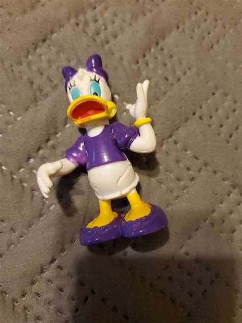 CUTE Disney DAISY DUCK Mini Figure Articulated PVC 3" F