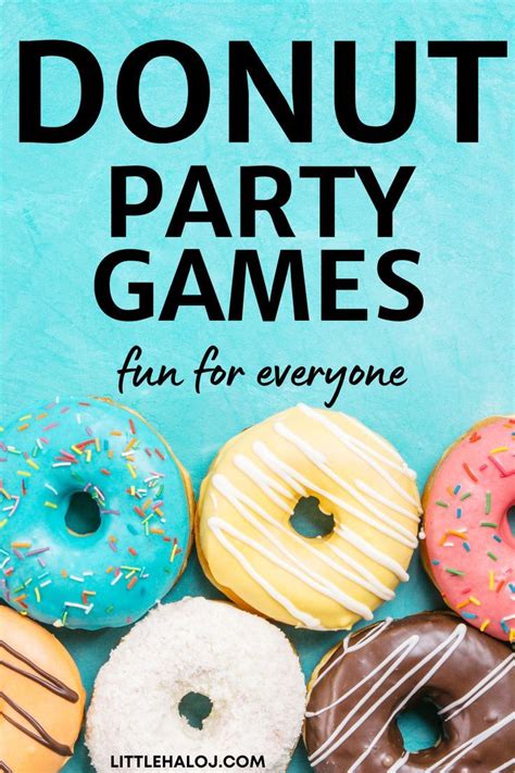 Donut Party Games in 2022 | Donut party, Doughnut party, Donut themed ...