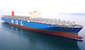 World's Largest Containership Delivered, MOL Triumph - MOL's first 20,170 TEU containership will ...