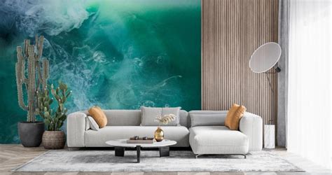 Emerald Ocean premium wallpaper mural | Wallism | A creative revolution for walls