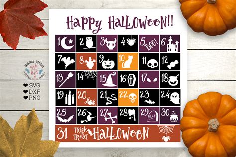 Happy Halloween Calendar