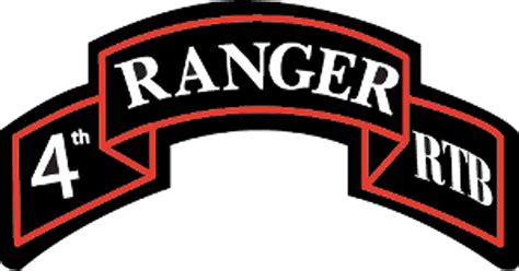 USA 4th Ranger Training Battalion Scroll Sticker