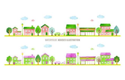 Neighborhood Background Vector Art, Icons, and Graphics for Free Download