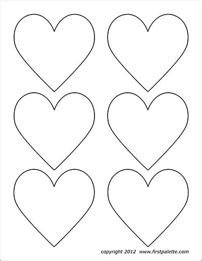 Printable Hearts Shape For each of the heart shape styles you ll get ...