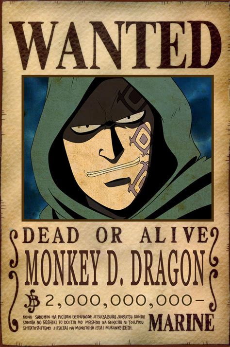 Monkey D. Dragon Bounty by AnimeGalaxyHD on DeviantArt