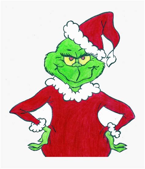 Grinch Free Cartoon Cliparts Clip Art Transparent Png - Drawing Grinch Full Body, Png Download ...