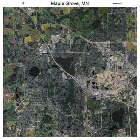 Aerial Photography Map of Maple Grove, MN Minnesota