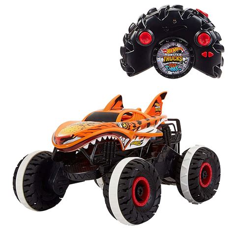 Hot Wheels | Hot Wheels Monster Truck Tiger Shark | Small Toy Figures ...