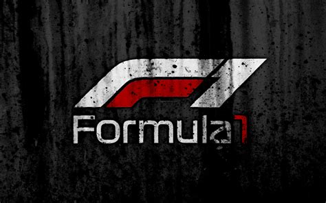 Download wallpapers Formula 1, 4k, new logo, grunge, F1, black ...