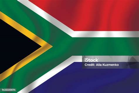 Flag Of Republic Of South Africa Rsa National Symbol In Official Colors Template Icon Abstract ...