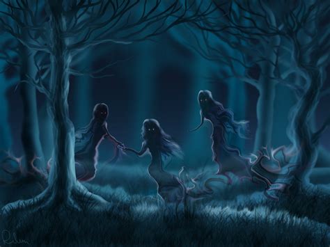 Download Forest Dark Ghost HD Wallpaper