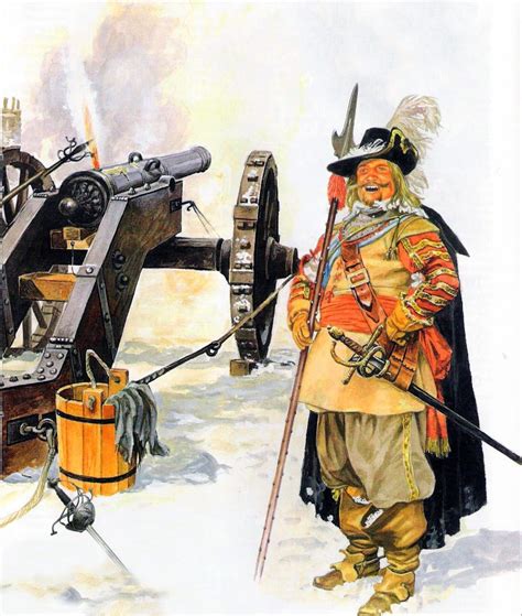 A Danish artillery officer of the Thirty Years War Military Art, Military History, Denmark ...