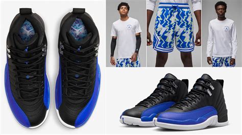 How to Style Air Jordan 12 Hyper Royal with Shirts and Outfits