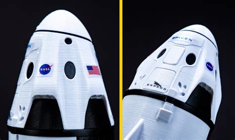 DRAGON 2 Plastic Basic Model Spacex NASA Crew Dragon - Etsy