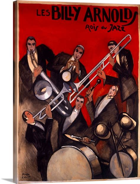 Billy Arnold Jazz Band, Vintage Poster, by Paul Colin Wall Art, Canvas Prints, Framed Prints ...