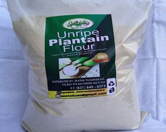 Green Plantain Flour, Plantain Flour, 4lbs Plantain Four. - Etsy