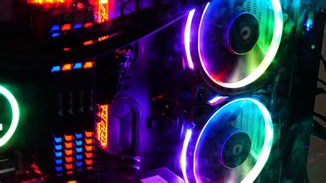 1920x1080px, 1080P free download | Gaming rig, rgb colors, neon, coolers, rams, Technology, HD ...