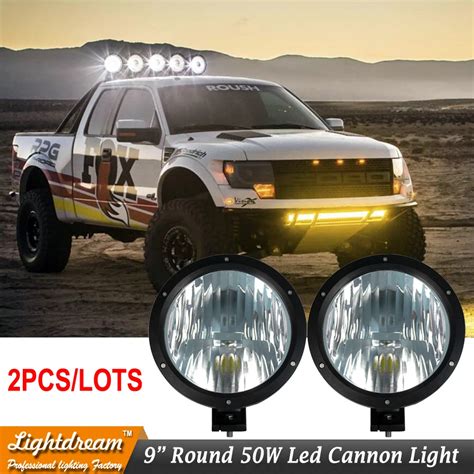 Pair of Offroad Racing Lamp8.7" 9" 50W led off road driving work light used for 4x4 4wd car ...