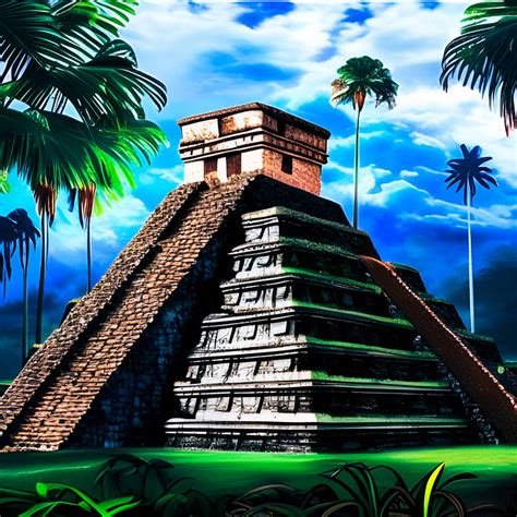 Mayan Temple Painting by SurrealArtsCo on DeviantArt