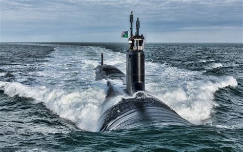 Download wallpapers USS Washington, 4k, SSN-787, american attack submarine, United States Navy ...