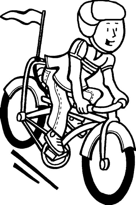 Man Cycling Coloring Page in 2021 | Truck coloring pages, Sports coloring pages, People coloring ...