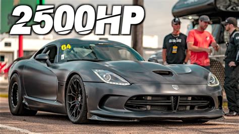 2500HP Turbo Viper Rips 8500RPM to 210MPH! Worlds Fastest Gen V Vipers (Bonus Street Racing ...