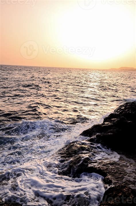 Beautiful sunset beach view 17166500 Stock Photo at Vecteezy